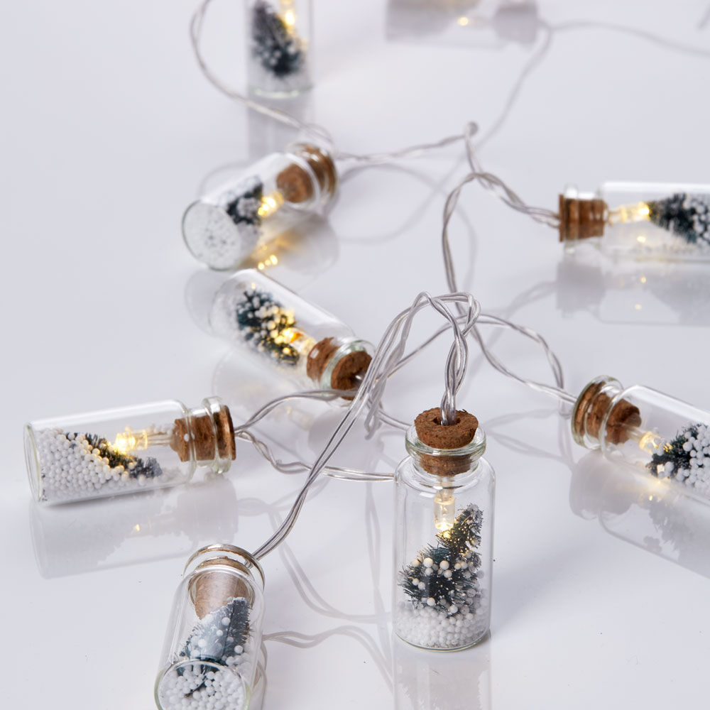 Guirlande lumineuse petits sapins intérieur 10 LED