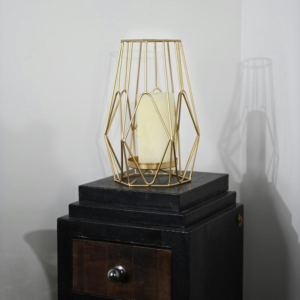 KEHRA GOLD - Photophore en métal 25 cm