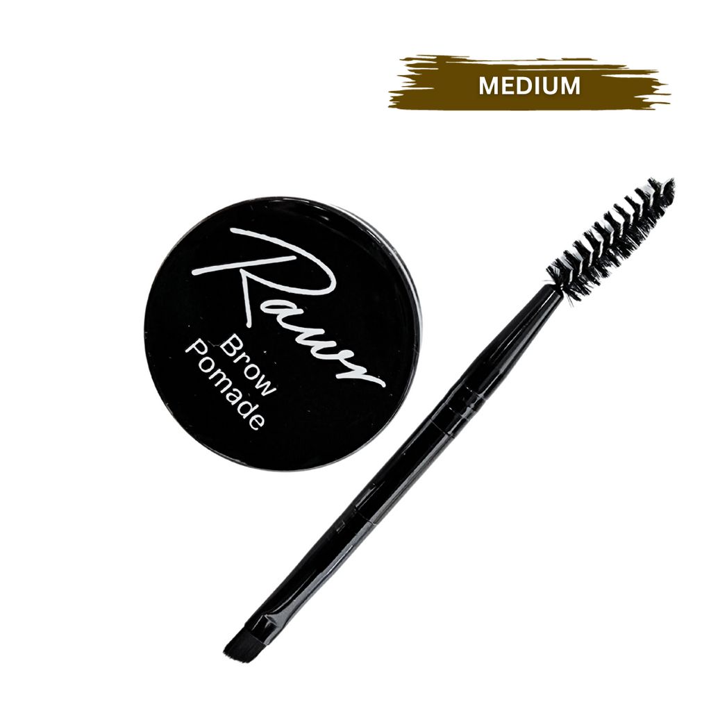 Rawr Beauty Pomade & Brush Medium Brown