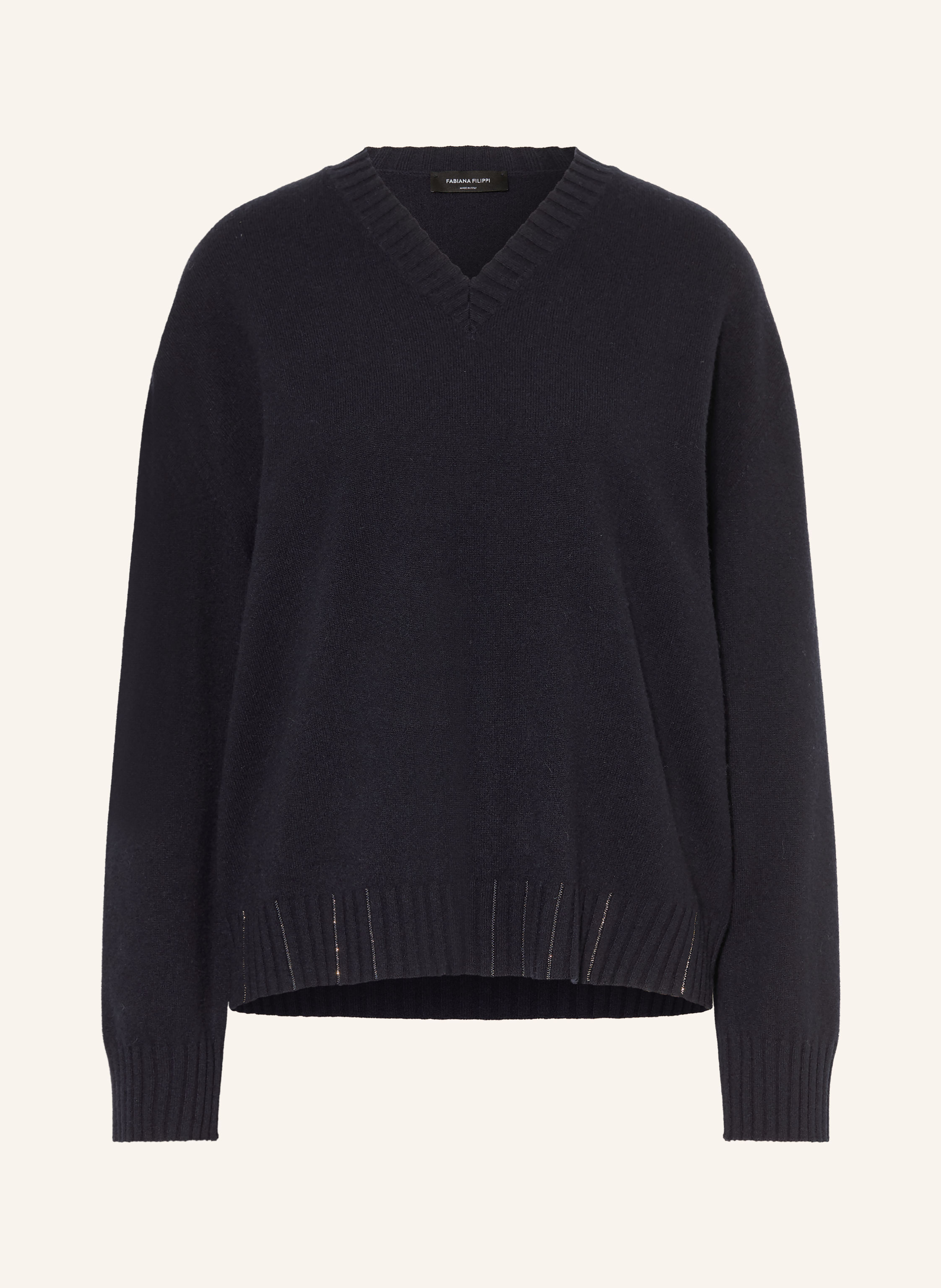 FABIANA FILIPPI Pullover mit Schmucksteinen