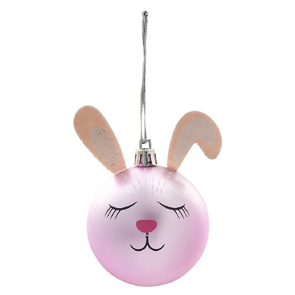 Boule de No&euml;l forme lapin