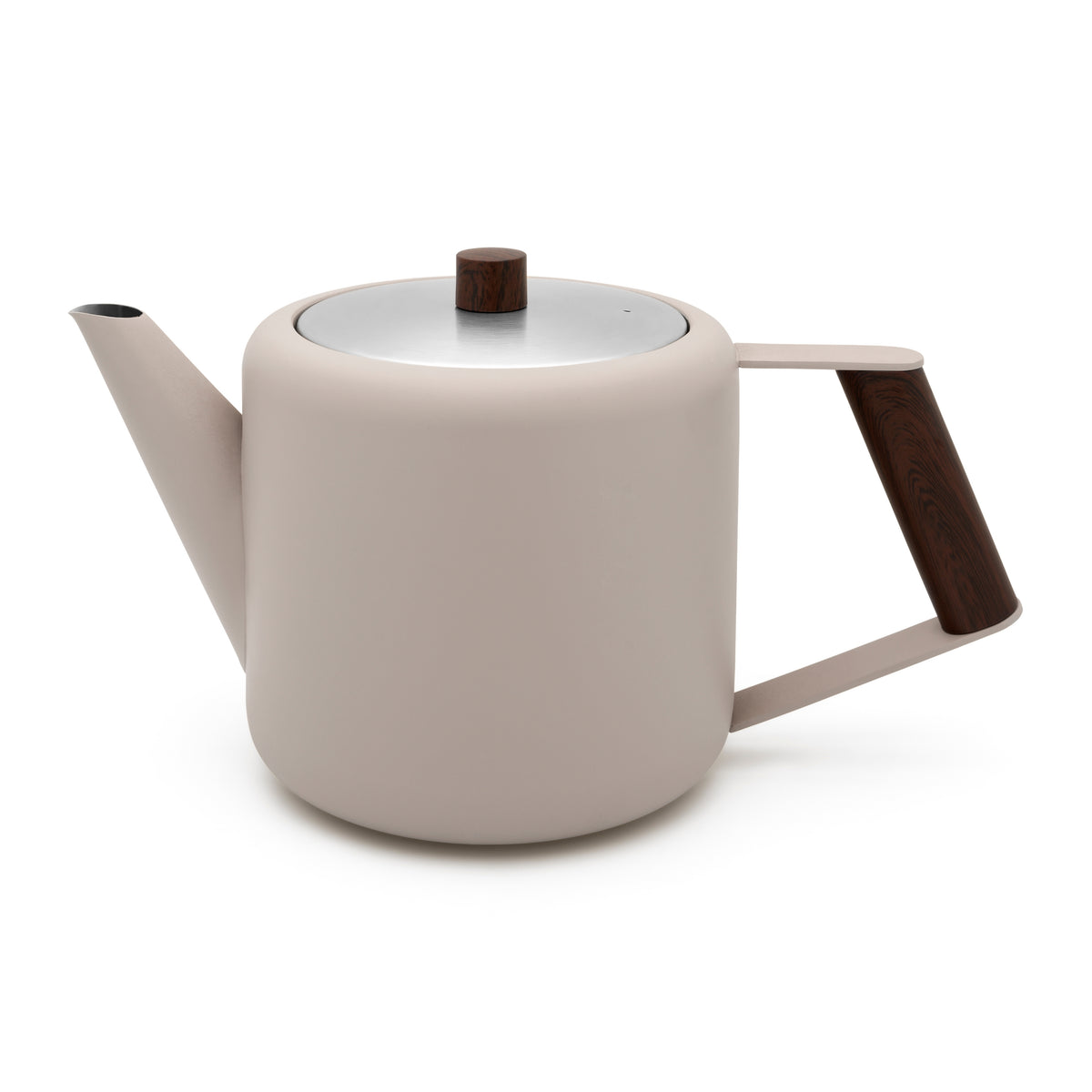 Bredemeijer - Dubbelwandige theepot Duet Design Boston - 1,1 liter - RVS - Zand