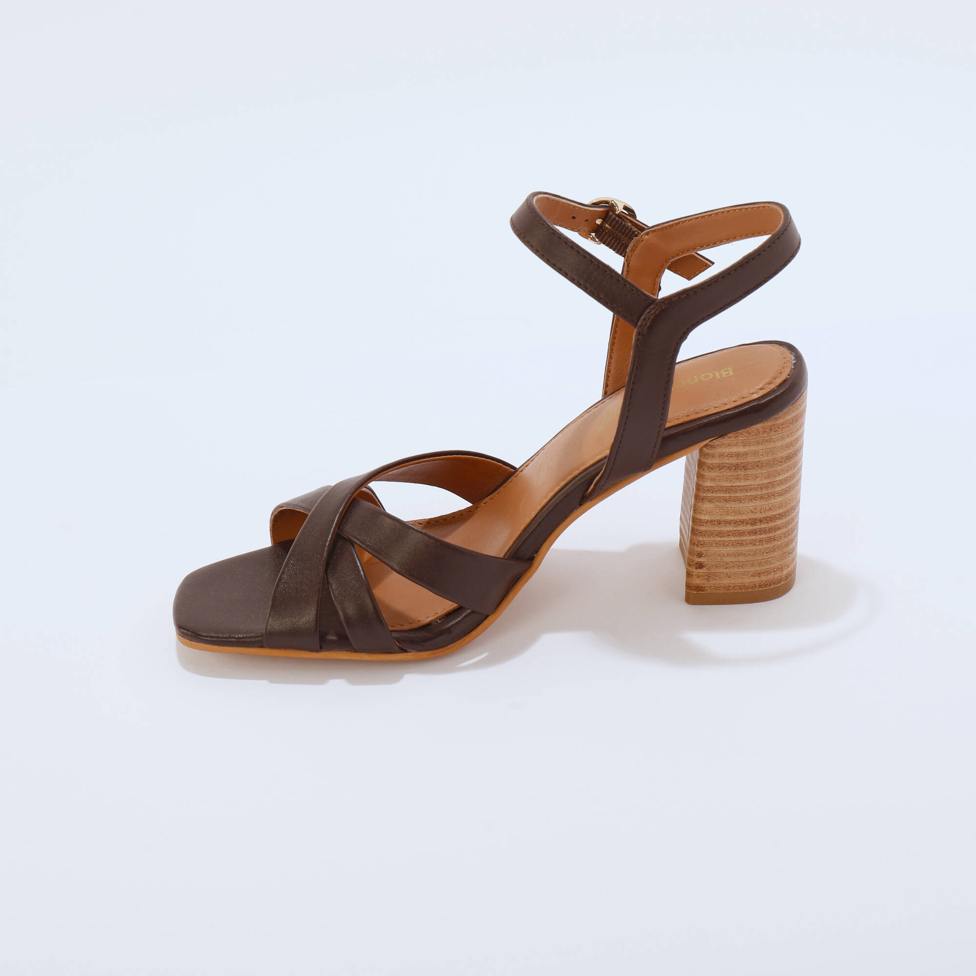 Sandales cuir à talon