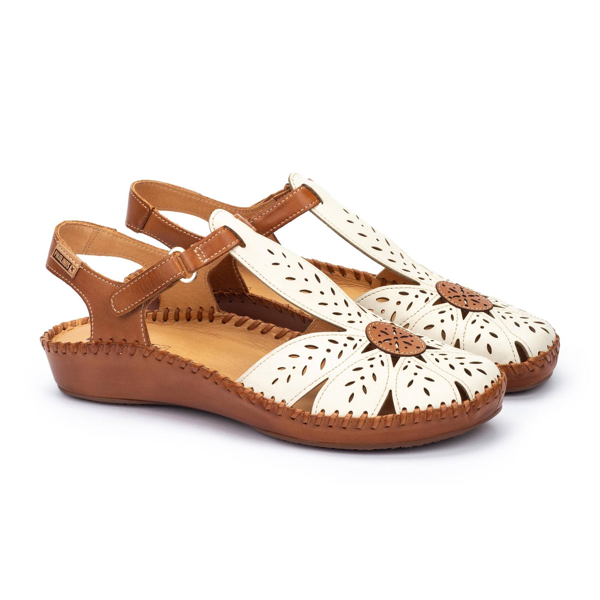 P. VALLARTA - Zapato semiabierto con cierre adherente para mujer