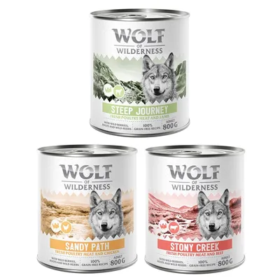Wolf of Wilderness Adult 6 x 800g - With lots of fresh poultry