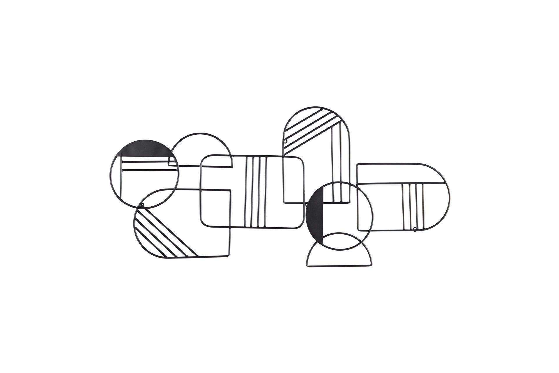 SEVIJN - Décoration murale en métal noir