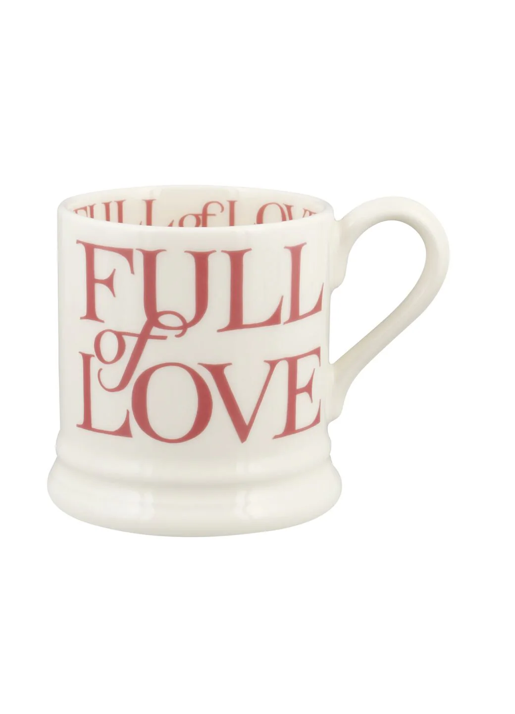 Pink Toast Full Of Love 1/2 Pint Mug