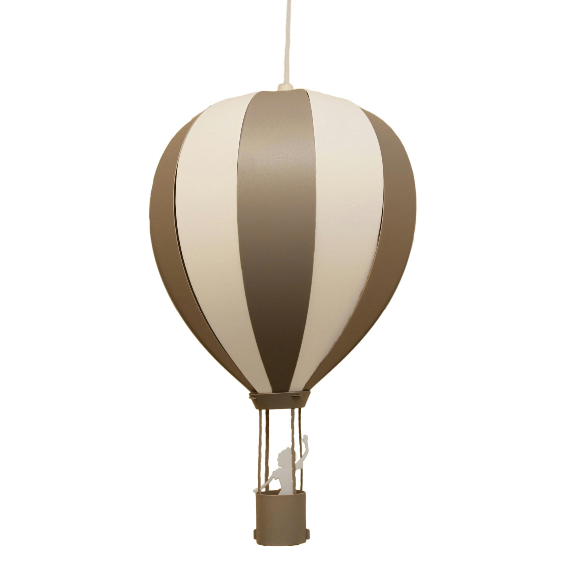 - Suspension enfants Montgolfière Grise 46cm
