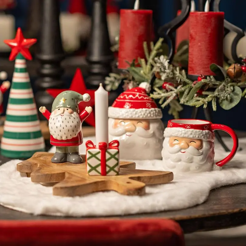Tasse 6er-Set Nikolaus 3D