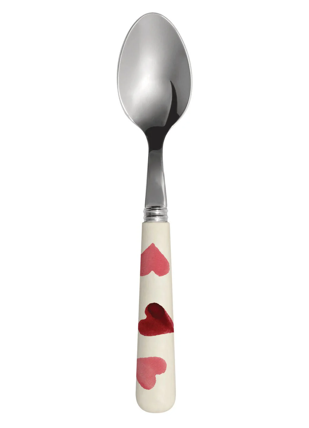 Pink Hearts Set Of 4 Teaspoons