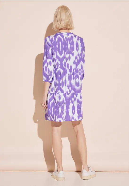 Leinen Kleid mit Print