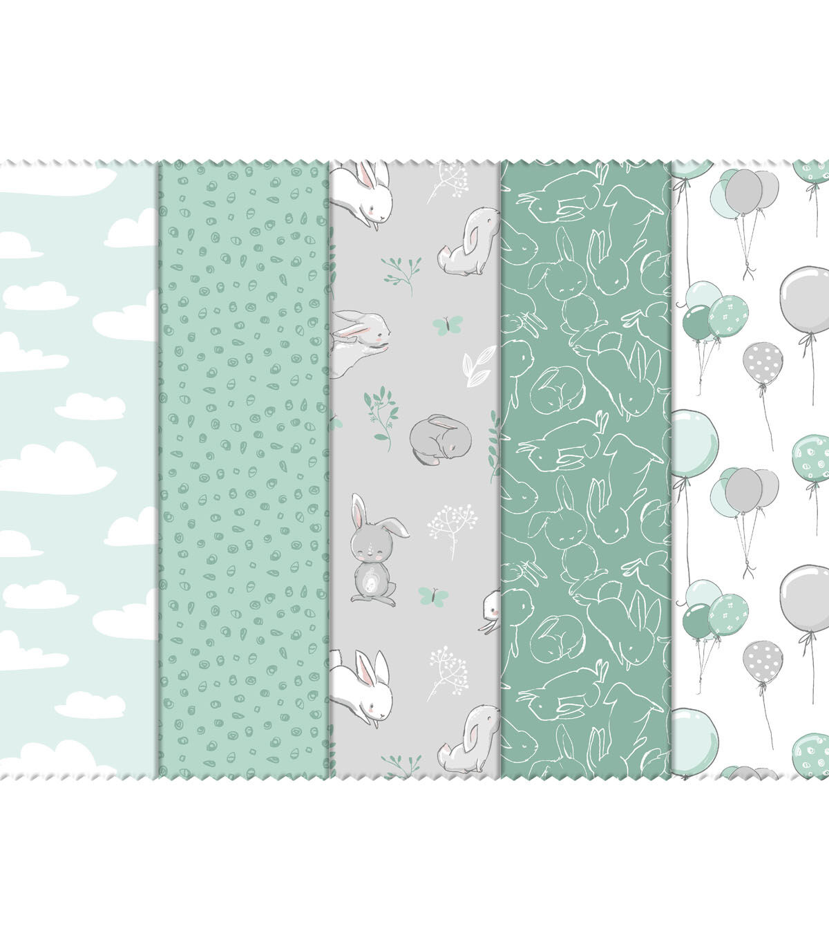 Cottontail 10 Cotton Fabric Shapes