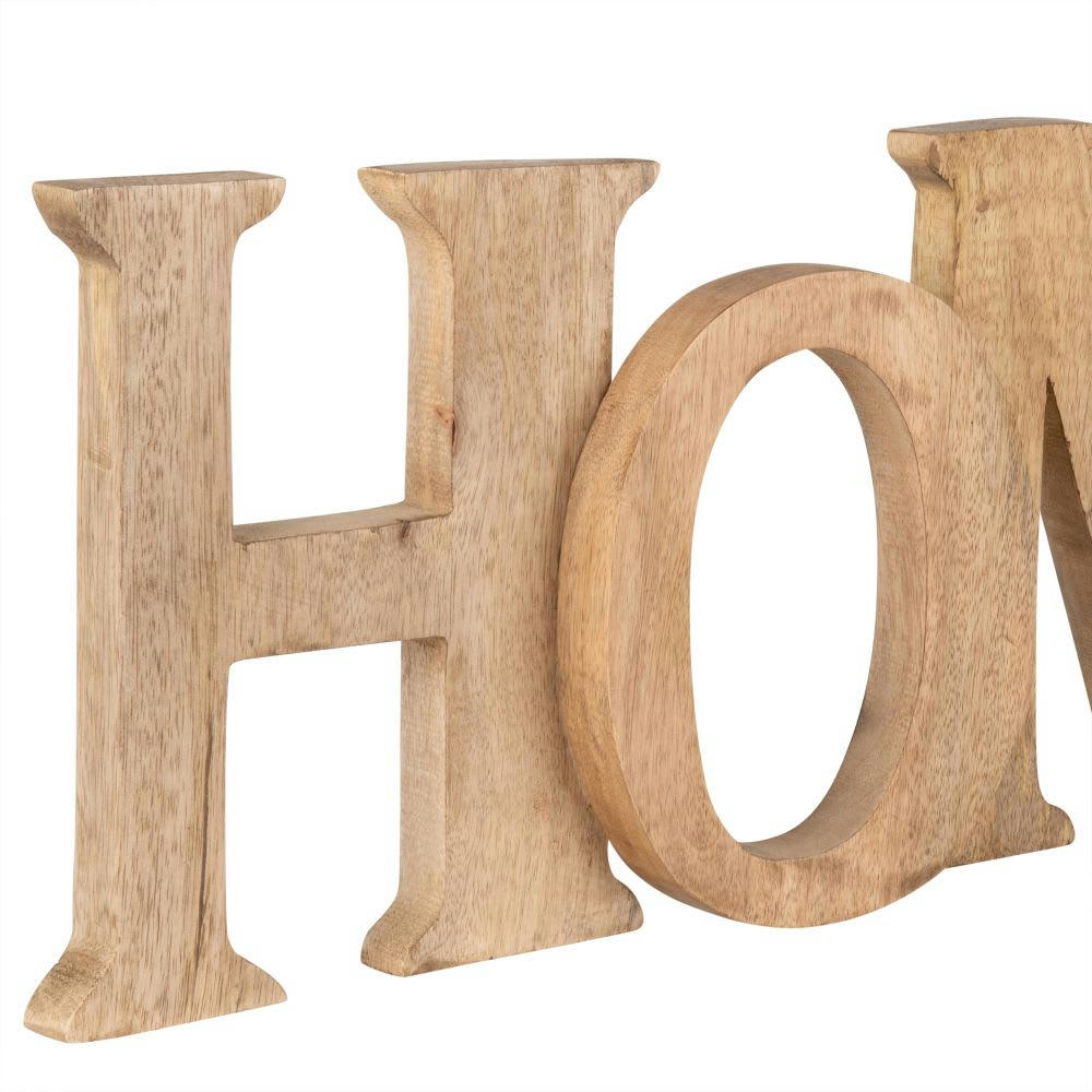 - Mot déco murale en manguier