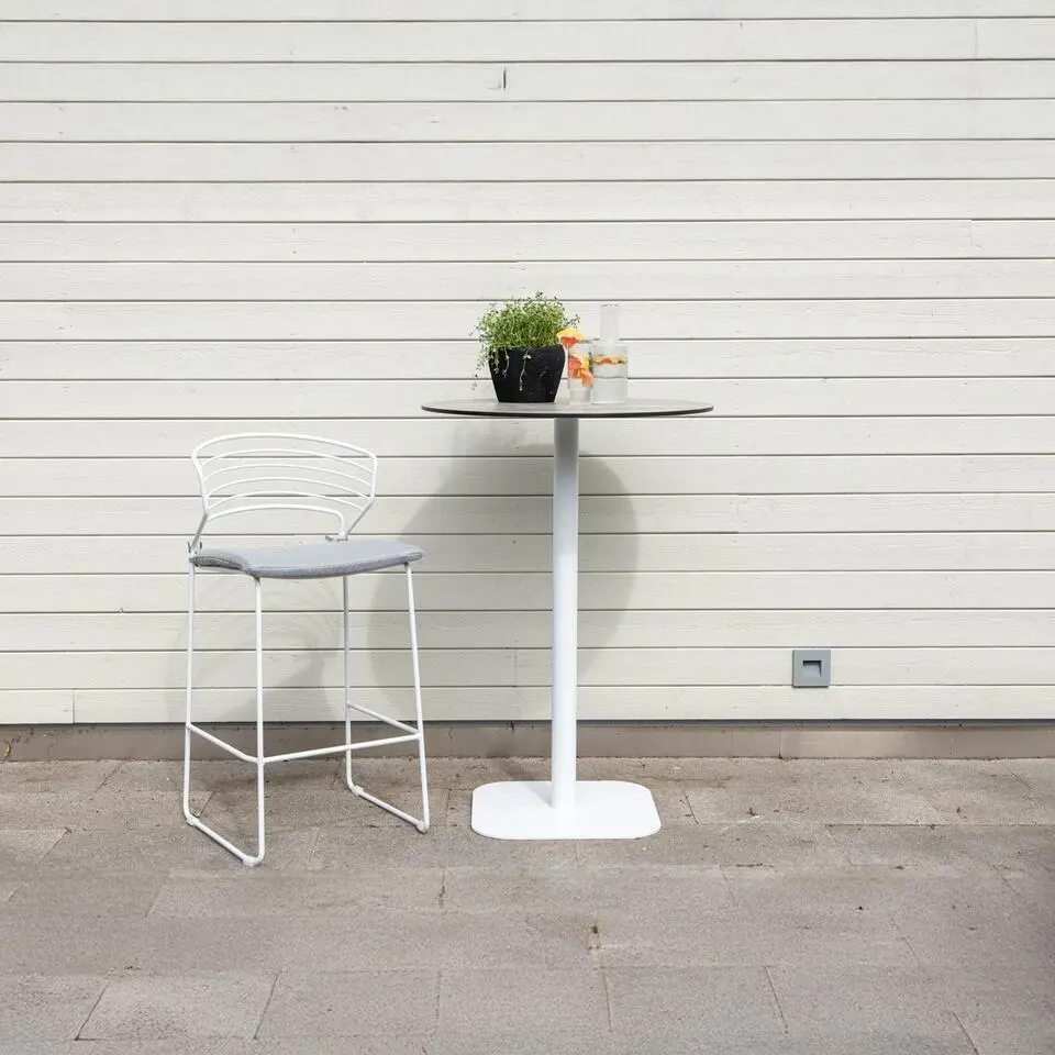 Bartafel Zwart Kunststof - 70x70x100cm - Milano