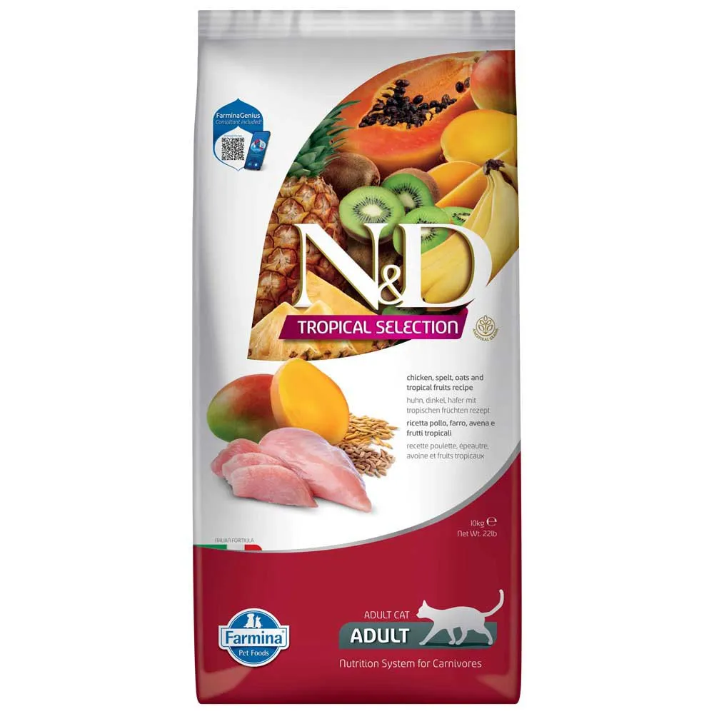 Farmina N&D Tropical Selection cat food with chicken 10kg