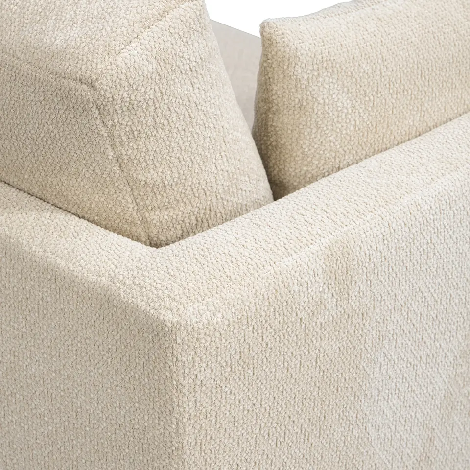 Bank Siem 3-zits - stof Egon - beige