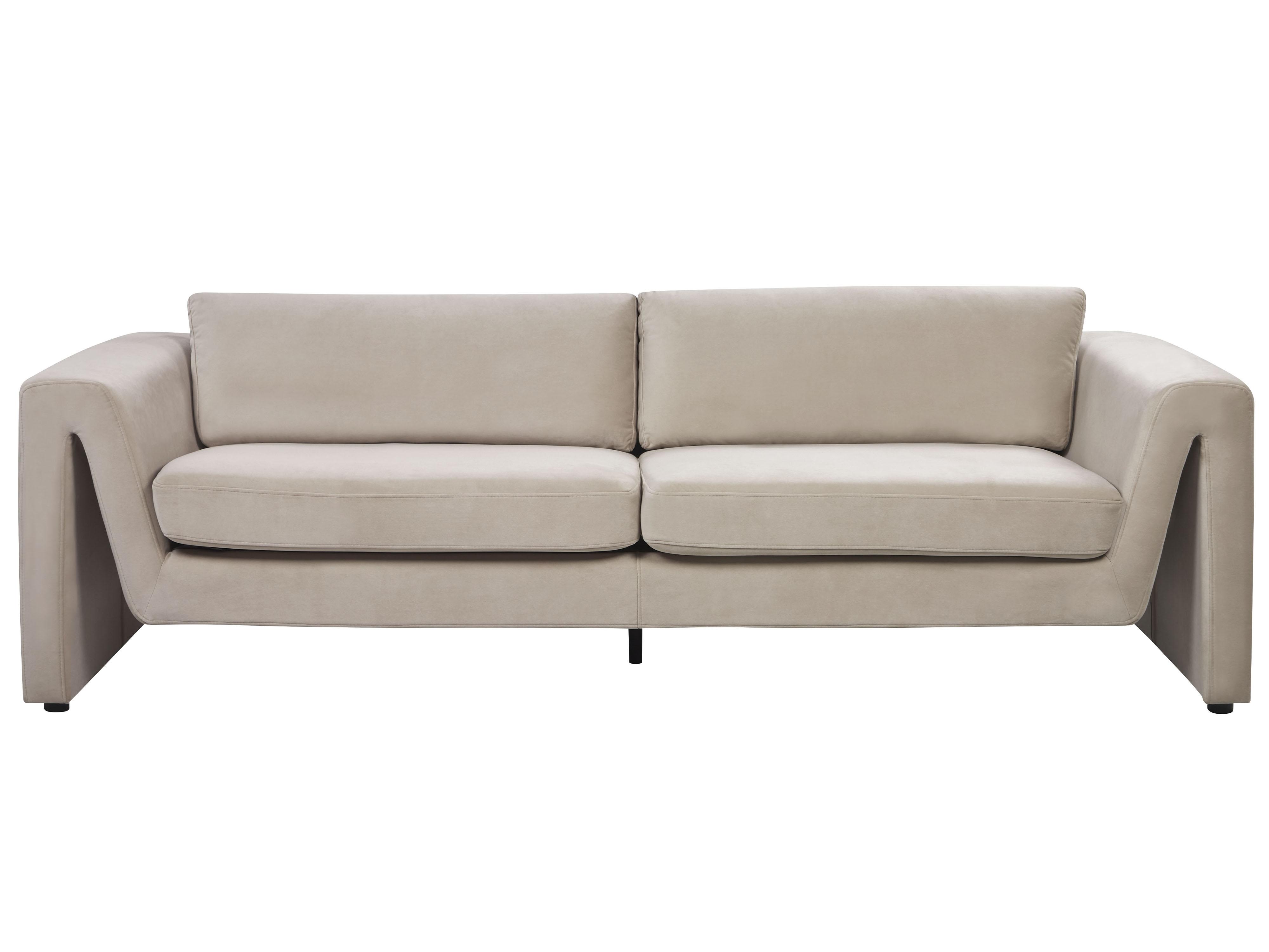 Sofa 3 Seater MAUNU Velvet Taupe