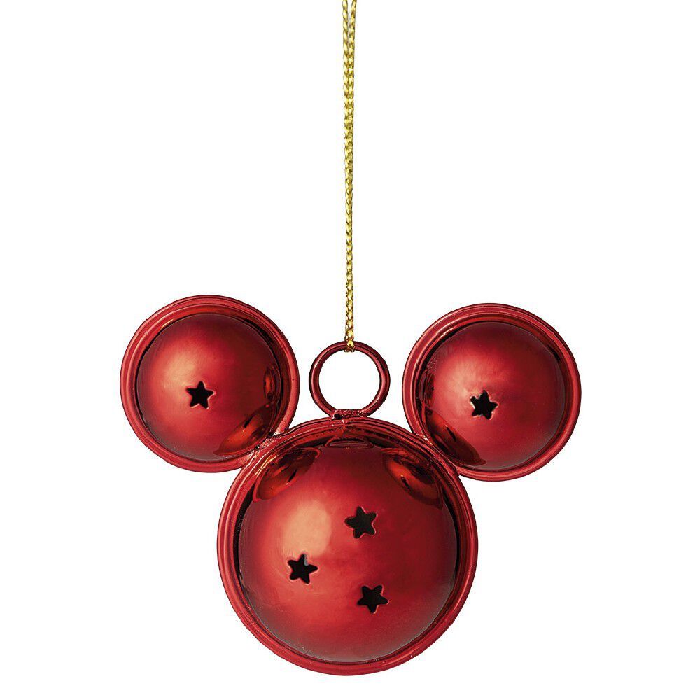 Suspension de No&euml;l Grelot à tête de Mickey