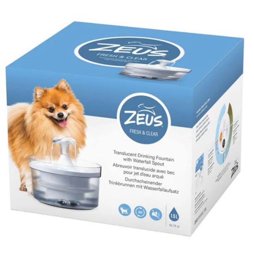 Zeus Fresh & Clear Cascade 1.5L fountain