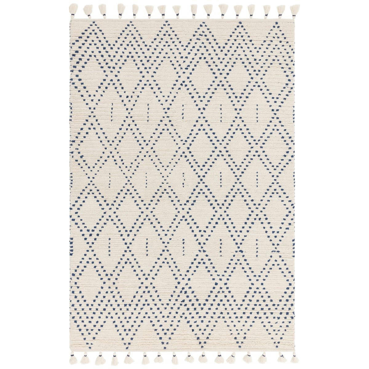 NEDJ - Tapis de salon en laine beige 120x170 cm
