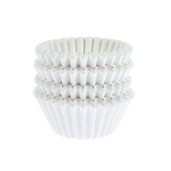 White Mini Cupcake Cases 100 Pack