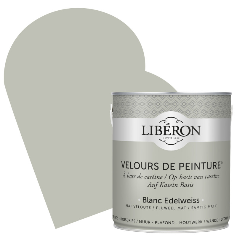 Peinture pour murs Velours de Peinture blanc edelweiss mat 2,5 L LIBERON