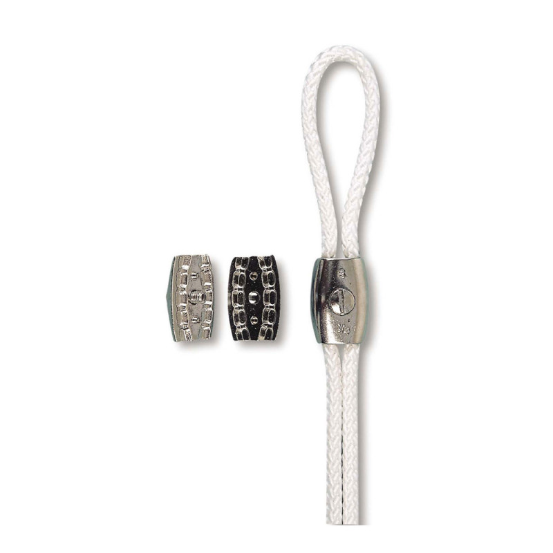 Serre-corde en zamak zingué Ø 4 mm 2 pièces CHAPUIS