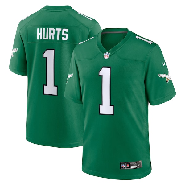 Jalen Hurts Philadelphia Eagles Nike Alternate Game Player Jersey - Kelly Green/Green