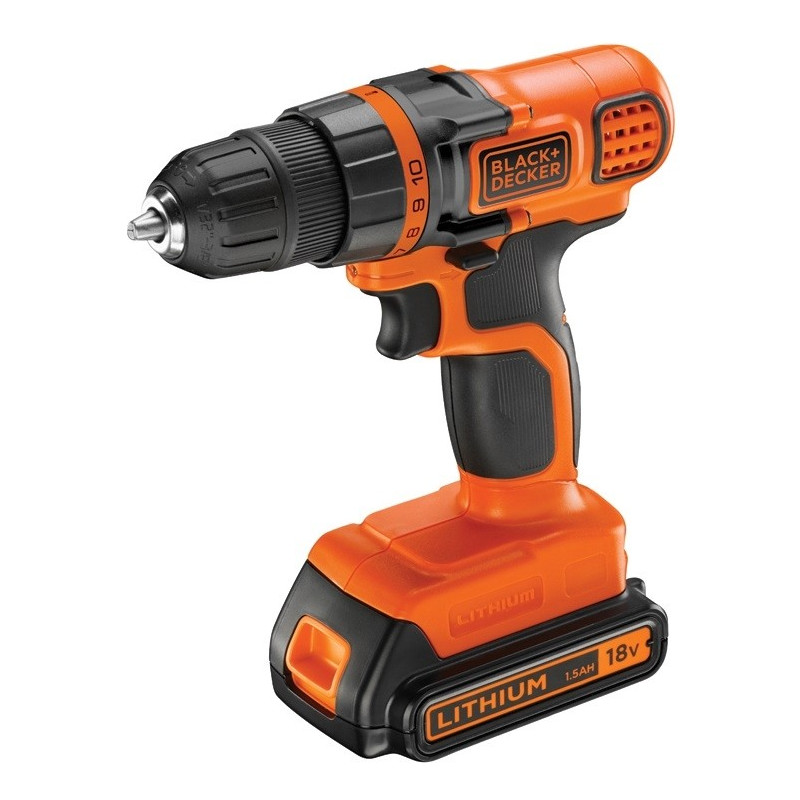 Kit Perceuse visseuse et scie circulaire sur batterie BDCDDCS18B2-QW 18 V BLACK DECKER