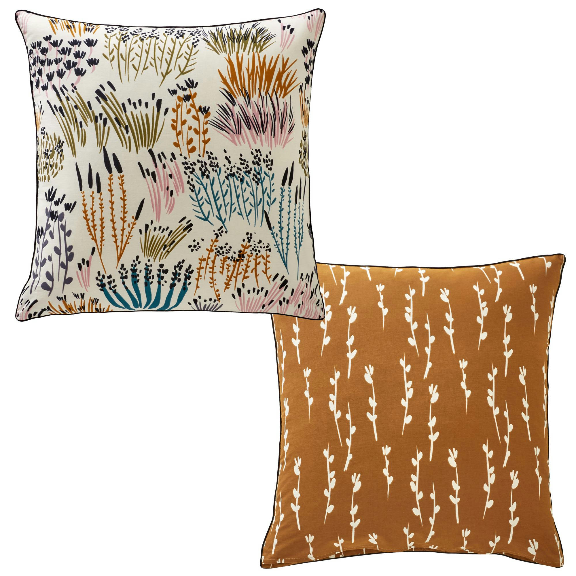 ROZZO - Taie sac 63x63 beige en coton