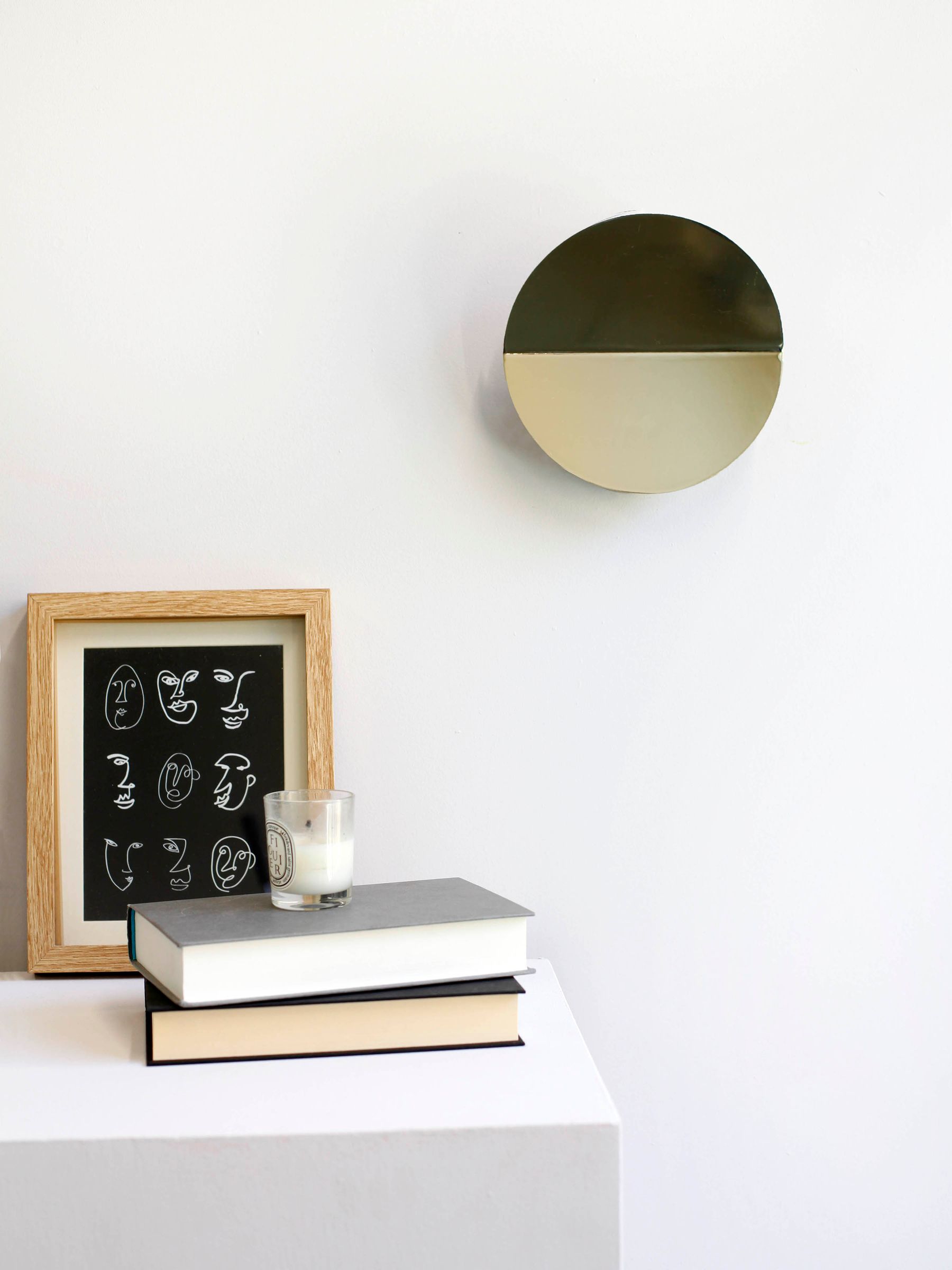 Houseof. Brass Round Diffuser Wall Light