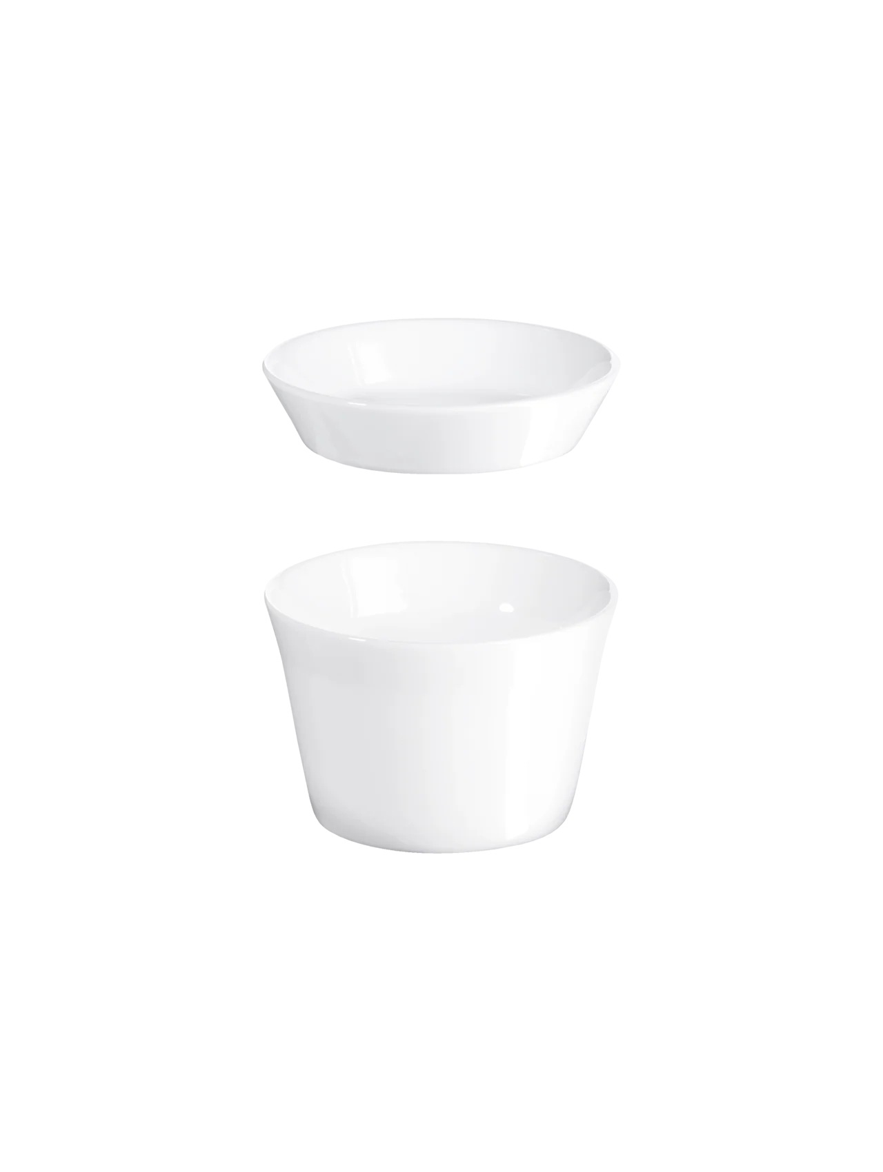mini souffléform mit deckel, rund