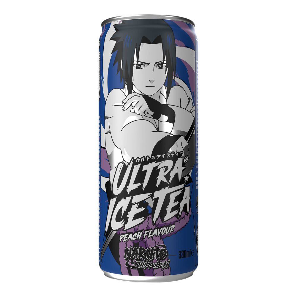 Thé glacé Ultra Ice Tea go&ucirc;t pêche Naruto Sasuke 330ml