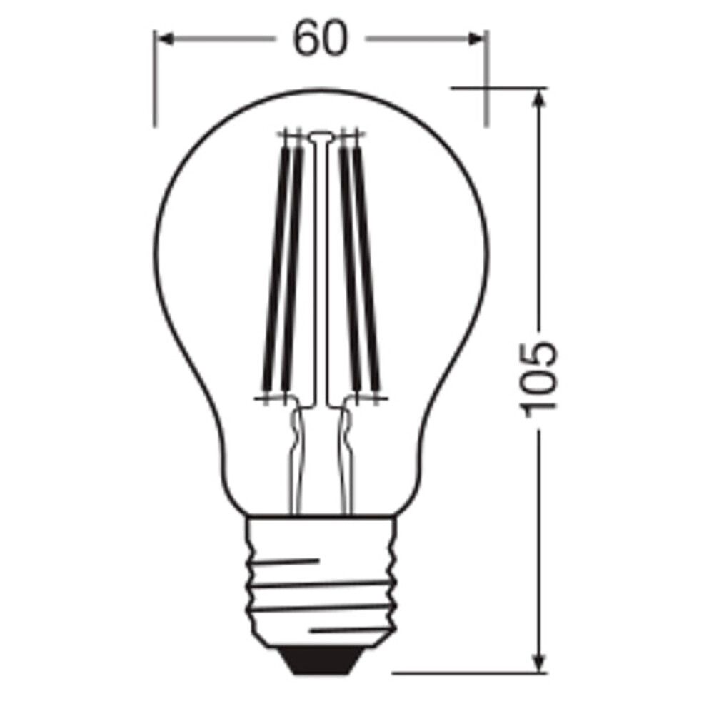 GLOBUSPÆRE OSRAM E27 806LM 5,9W 2700K KLAR