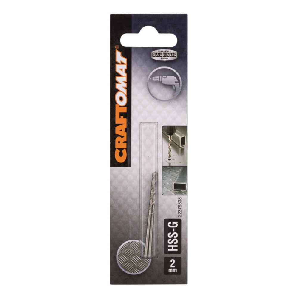BOR CRAFTOMAT HSS-G 2,0MM 2STK