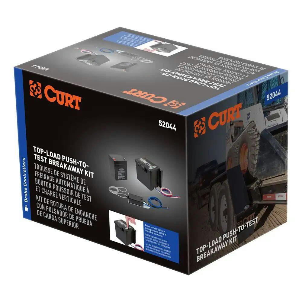 CURT Push-to-Test Breakaway Kit with Top-Load Battery