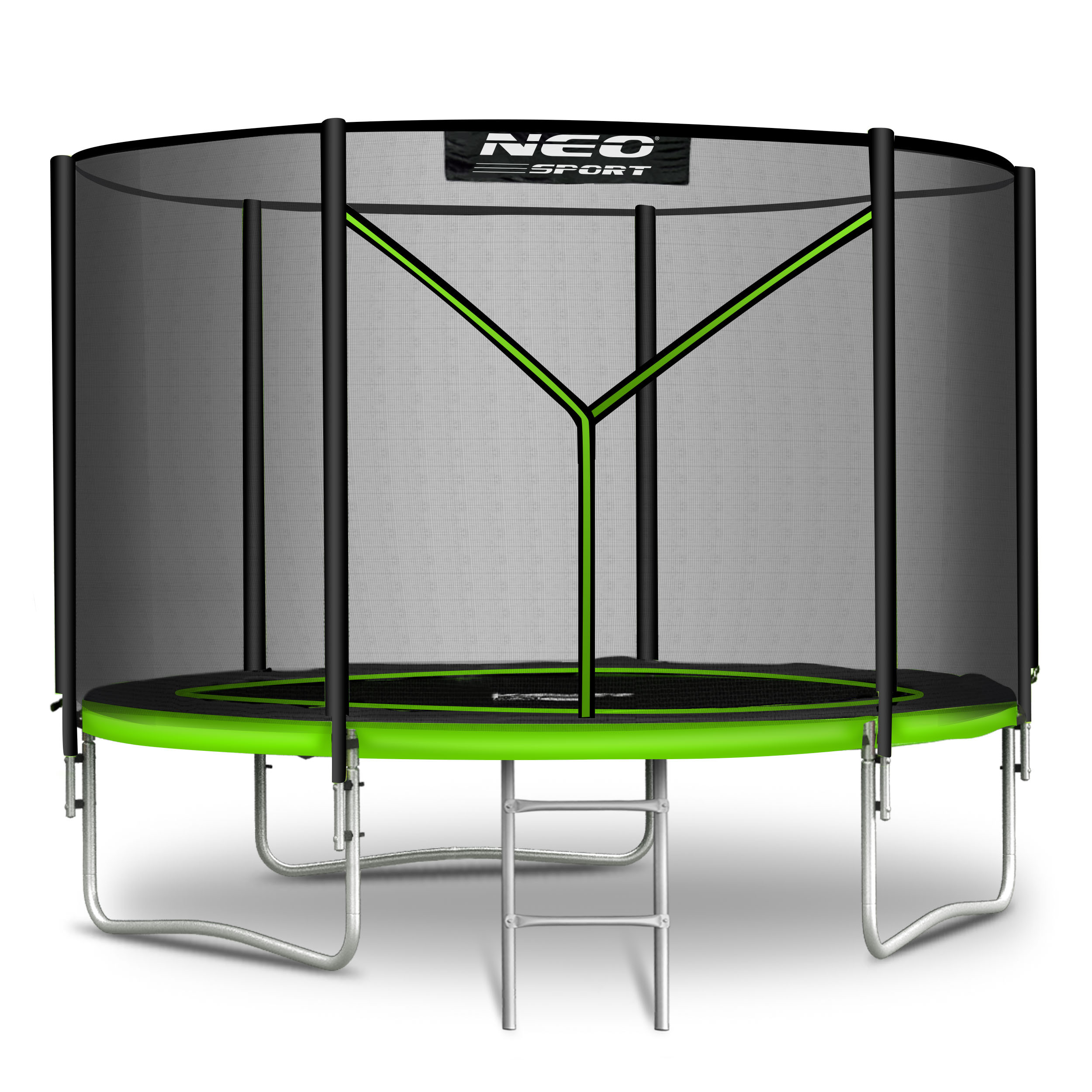 Trampolina ogrodowa dla dzieci 183cm 6ft   drabinka Neosport