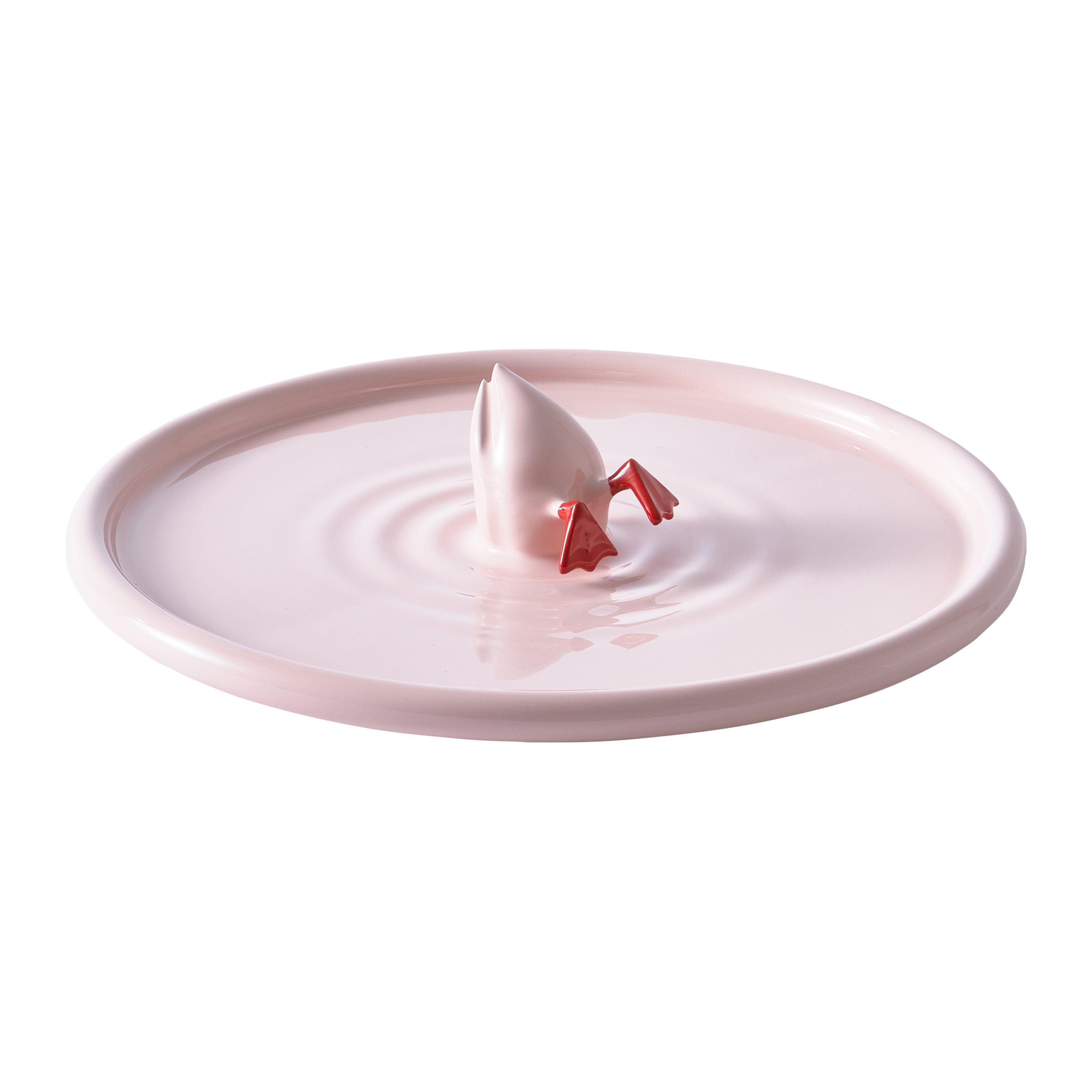 POLSPOTTEN Diving Duck Dienblad Ø 40 cm - Roze