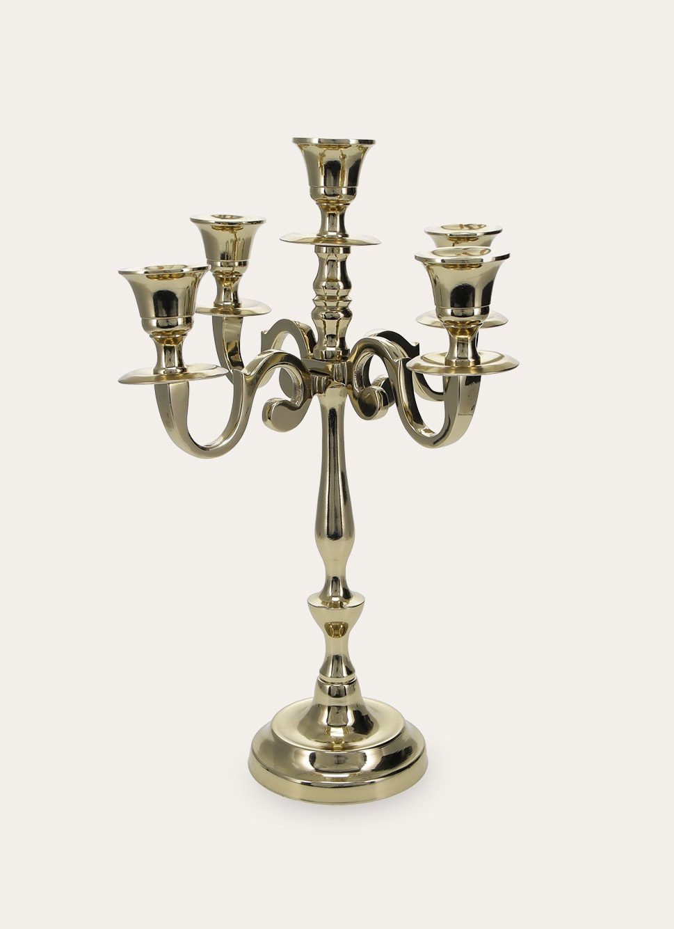 CHANDELIER CLASSIQUE à 5 BRANCHES DUCHESSE DORÉ