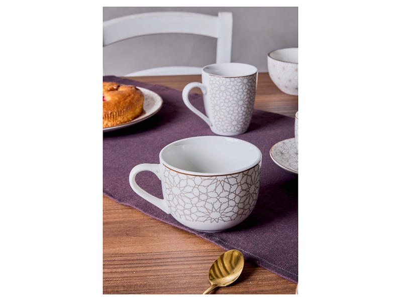 Kubek porcelanowy Habana 480 ml beżowy