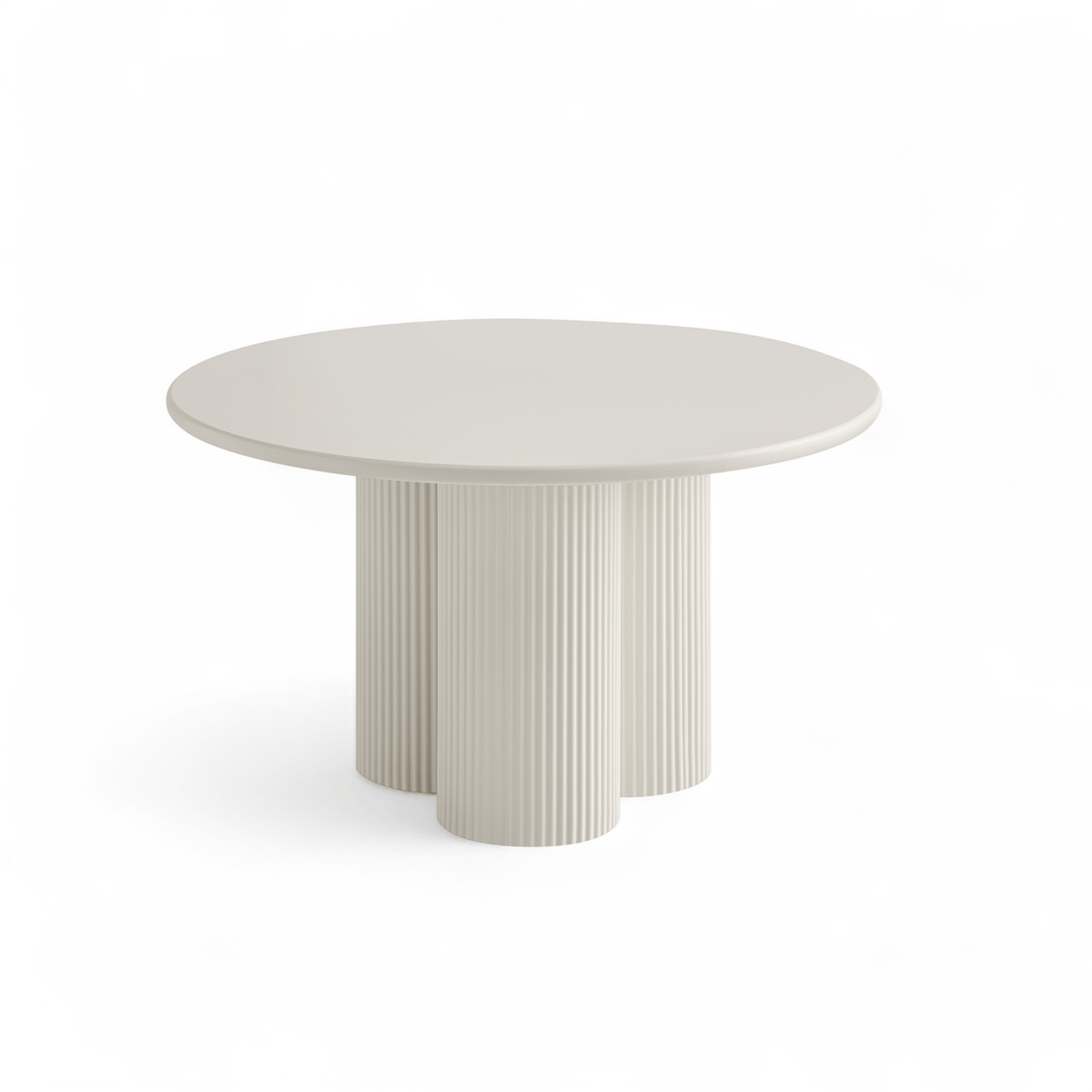 Furnhouse ronde salontafel Flow - Crème wit - Ø 80 cm
