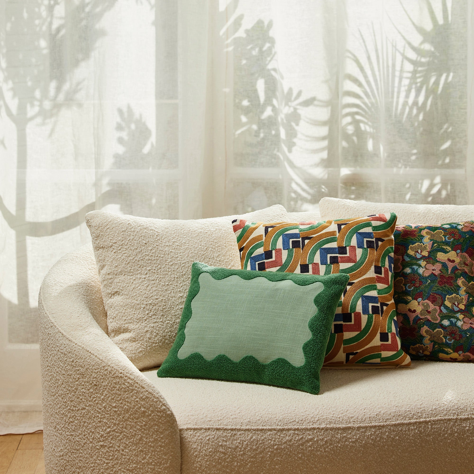 MADURA - Kussenovertrek groen 30x40 cm