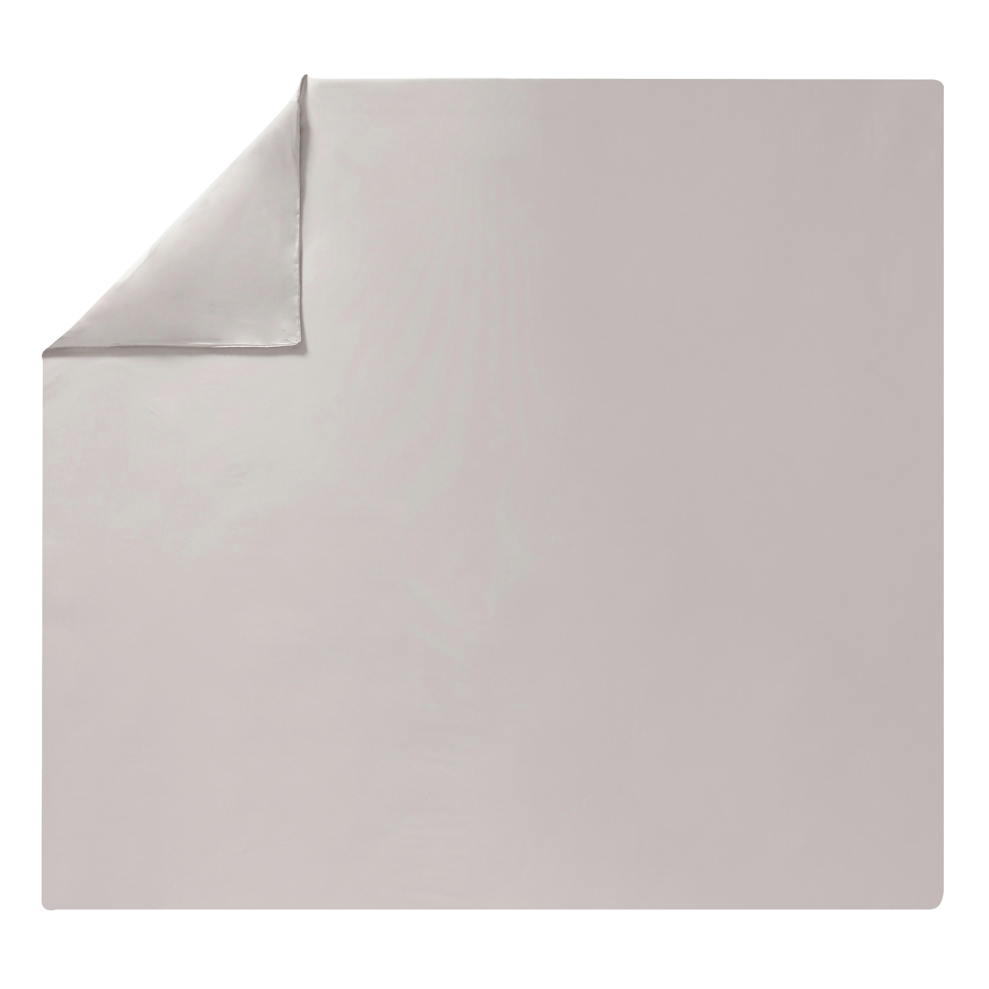 TEOPHILE - Housse de couette en satin de coton rose 240x220