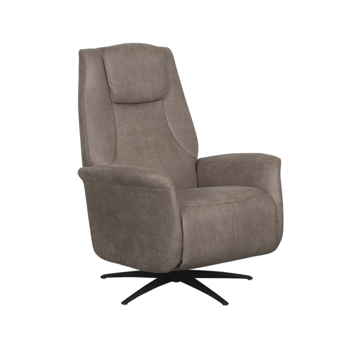 LABEL51 Fauteuil Stockholm Elektrisch - Taupe Stof - Draaibaar
