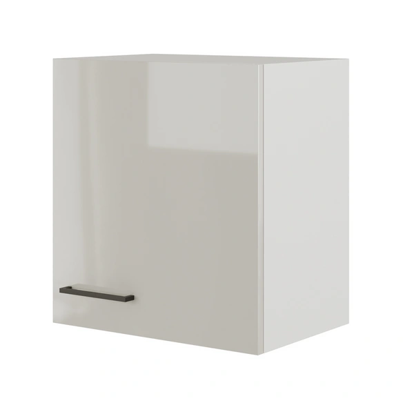 Hängeschrank, »Lund«, Bügelgriff, LxBxH: 50x54,8 cm, lichtgrau glänzend