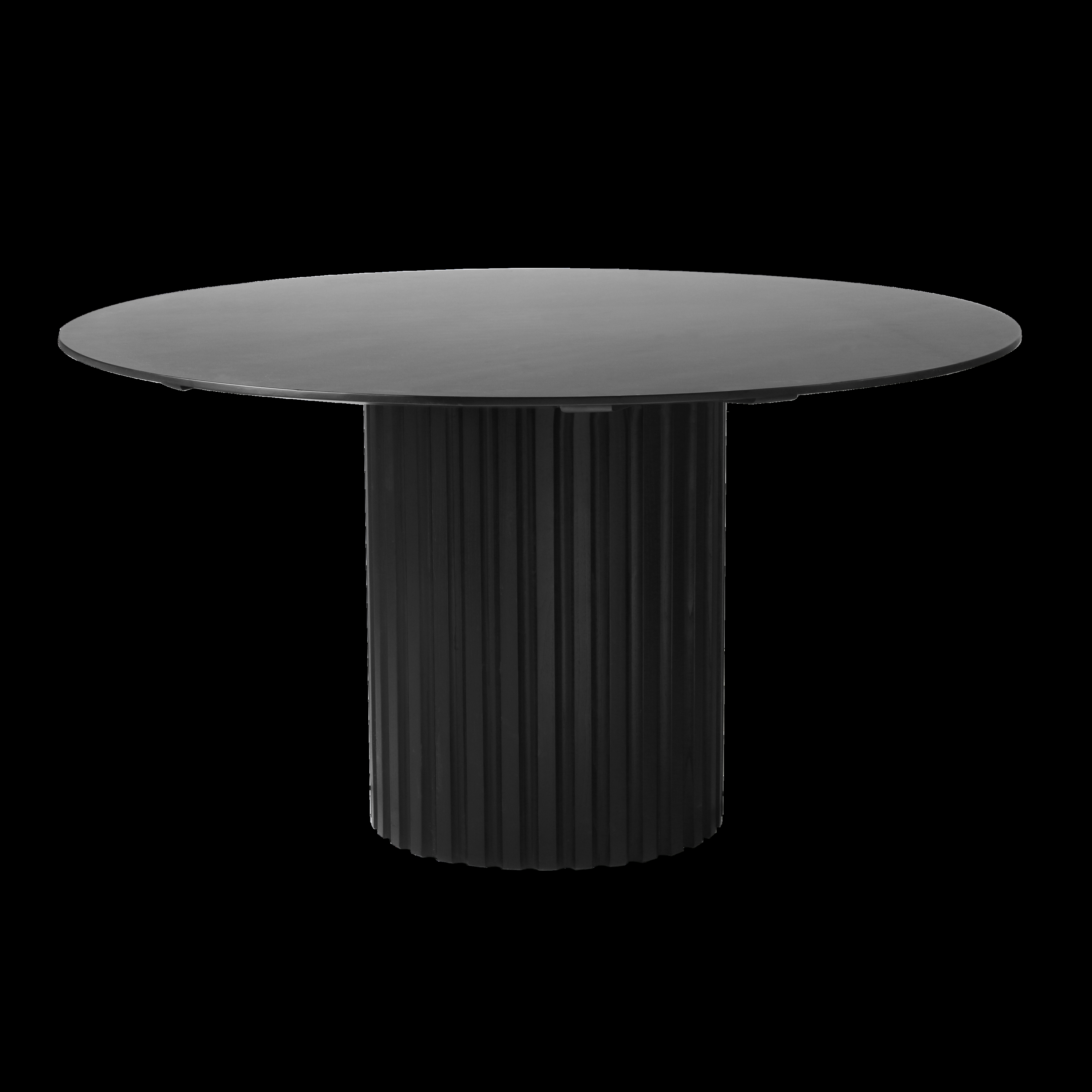 HKliving Pillar Eettafel - Ø 140 cm - Zwart