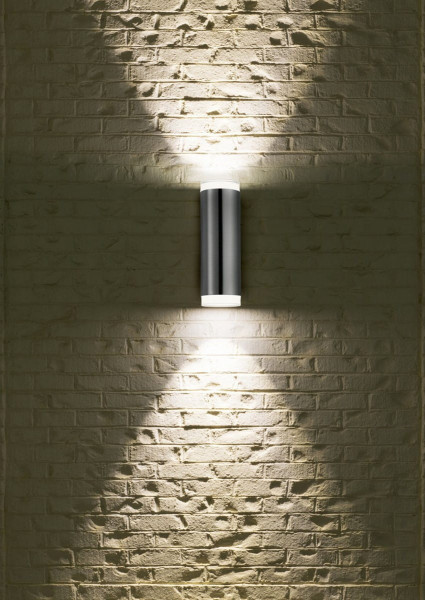 Kinkiet zewnętrzny ARACATI 3000K srebrno-biały LED 2x4W 340lm IP44 RL