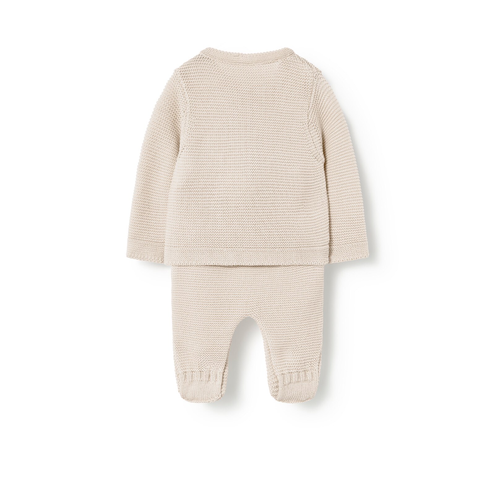 Conjunto de bebé de recién nacido Tricot crudo