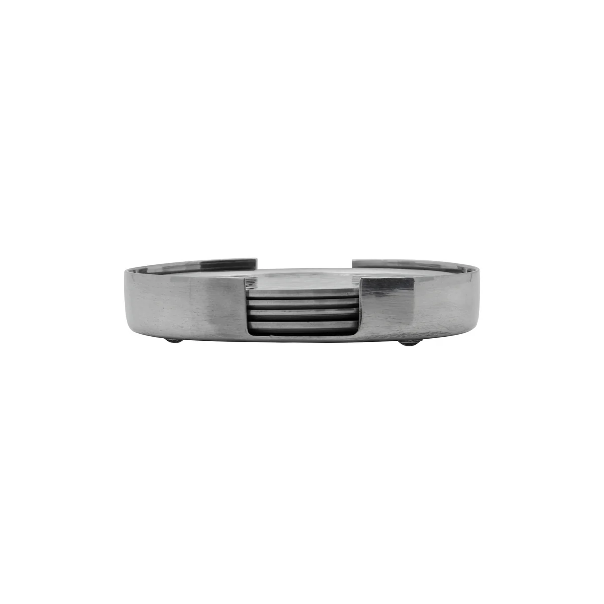 House Doctor - Coaster Glasuntersetzer, silber (5er-Set)