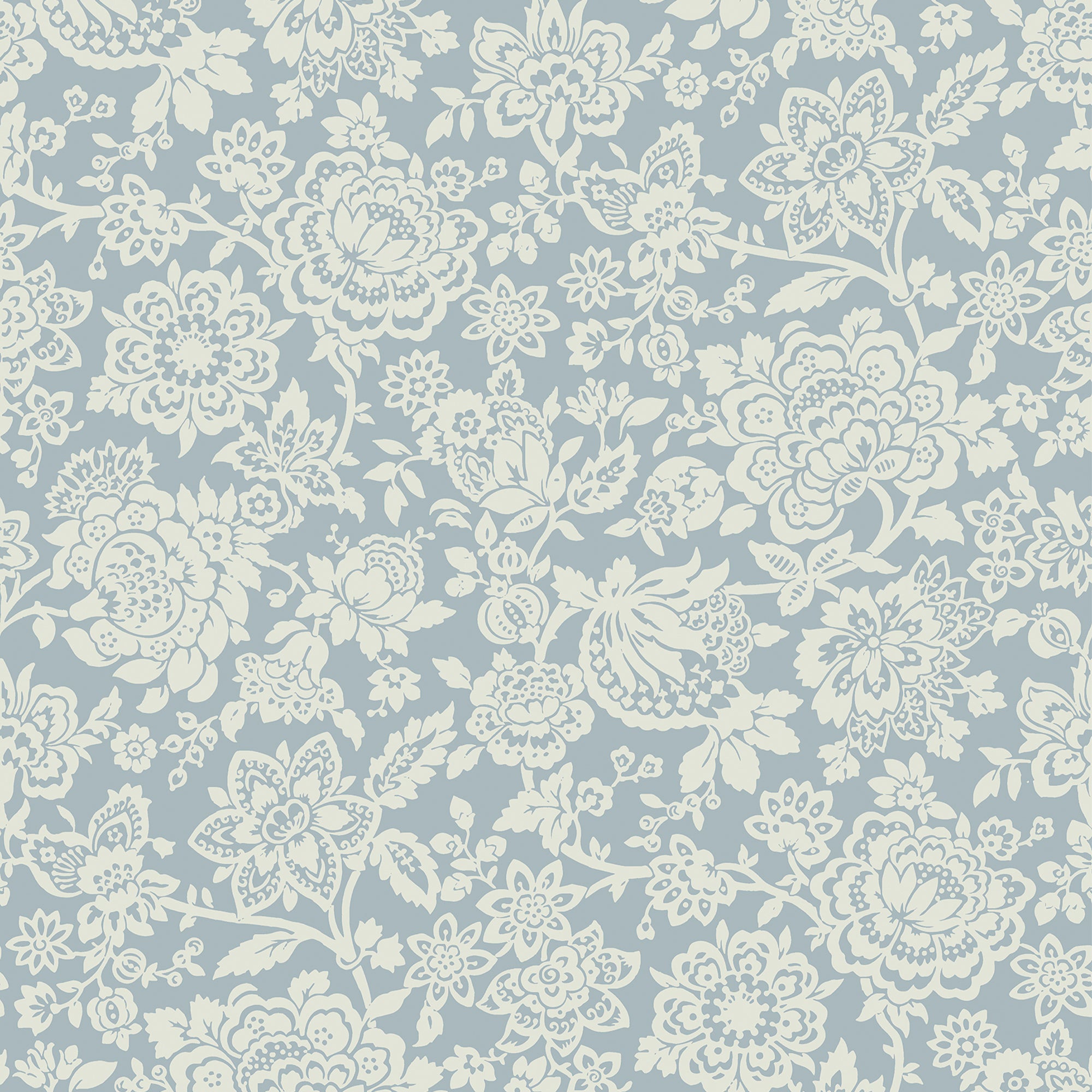 Laura Ashley Vliesbehang Trailing Laurissa Pale Seaspray Blauw